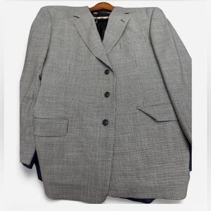 Gerald Austin Blazer L48 Houndstooth black and white designer formal Patterned
